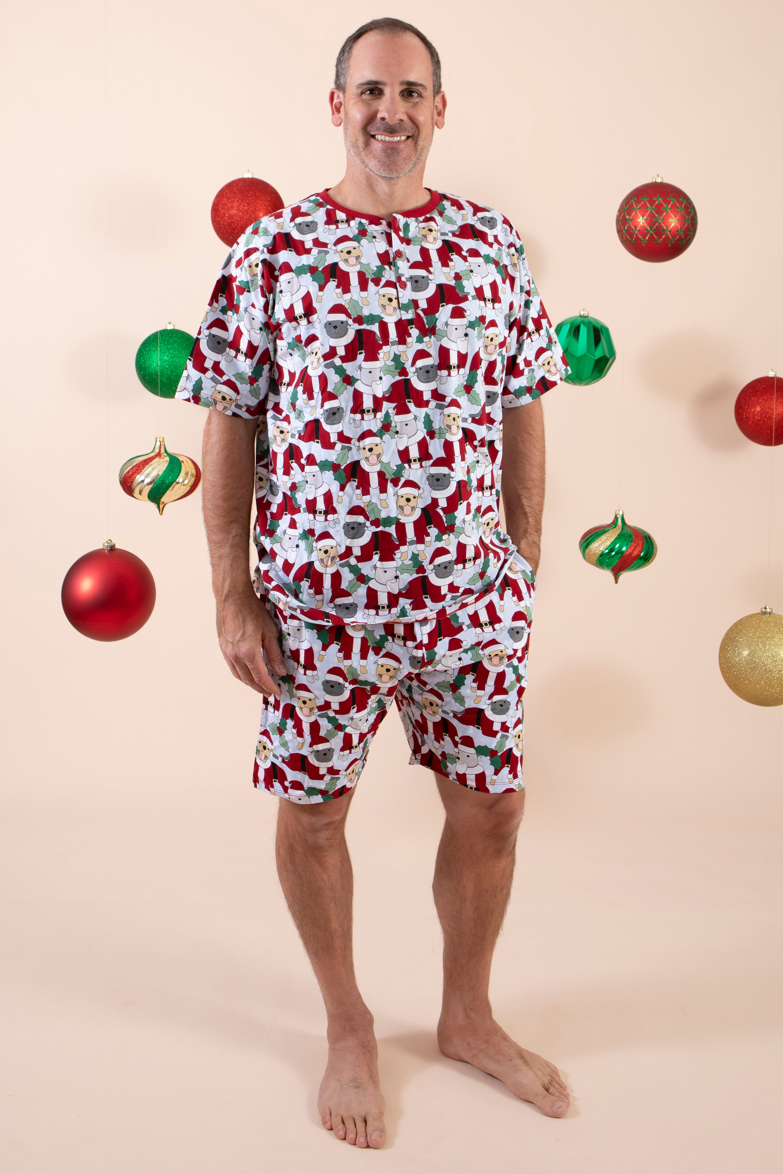 Santa Paws Men's Summer PJ Set