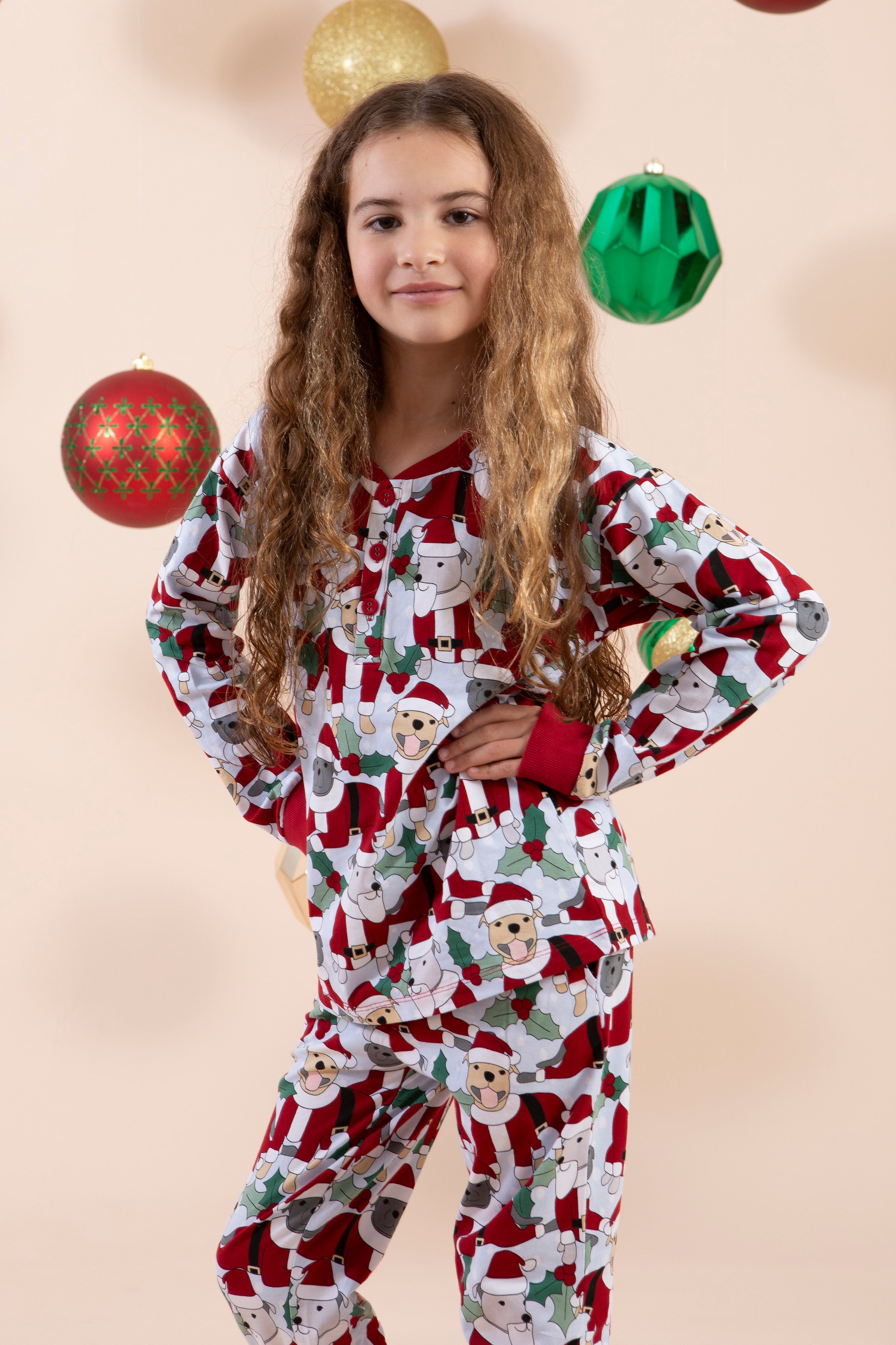 Santa Paws Kid's Winter PJ Set