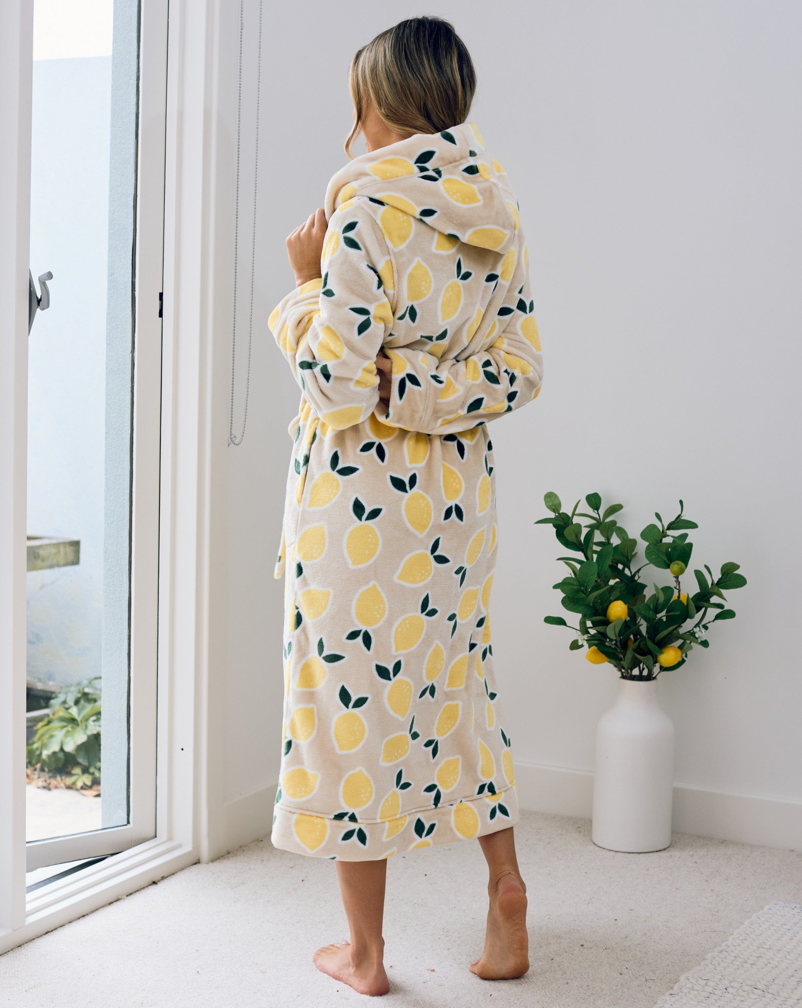 Cutie Frutti Women's Robe | Lemon