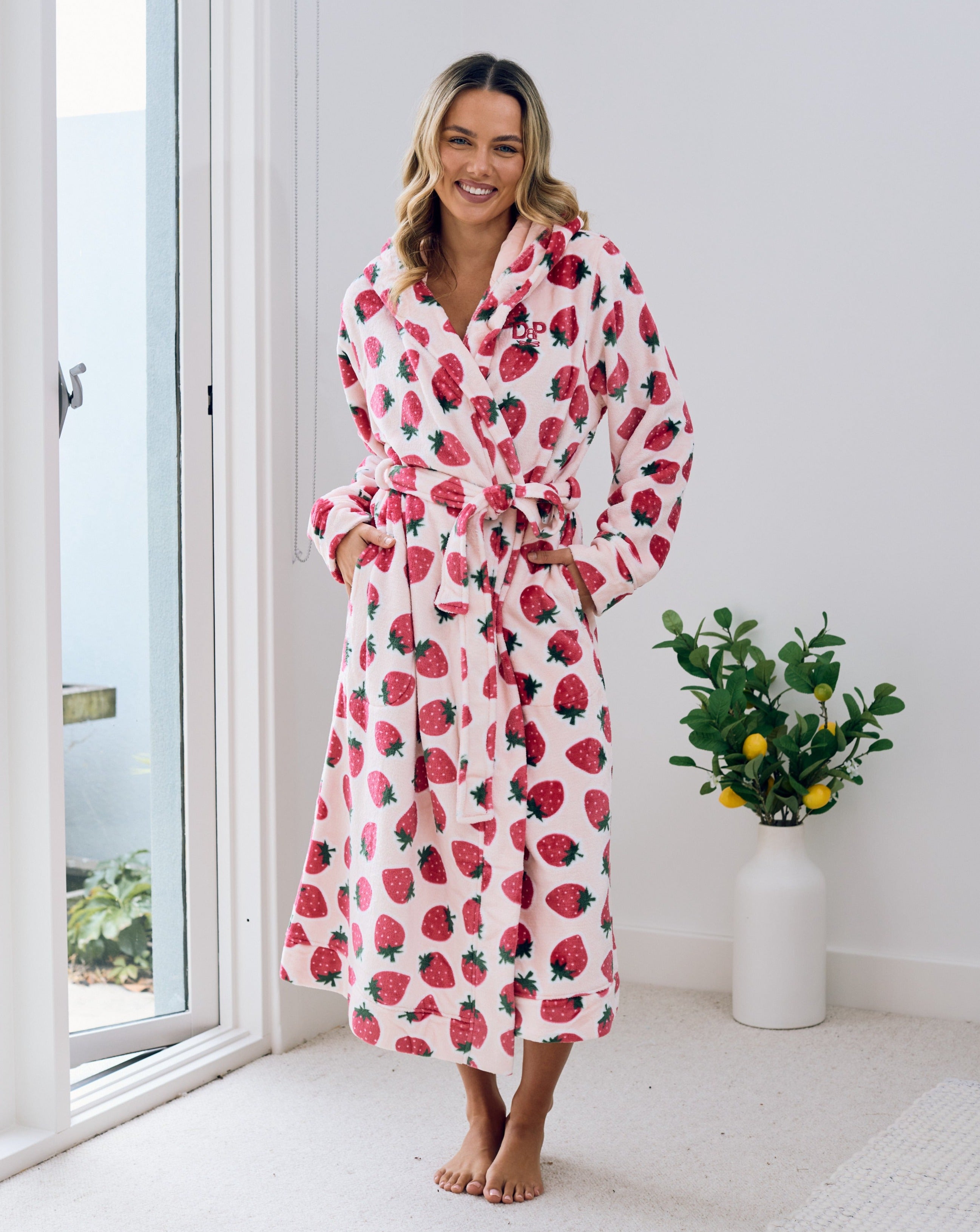 Cutie Frutti Womans Robe | Strawberry