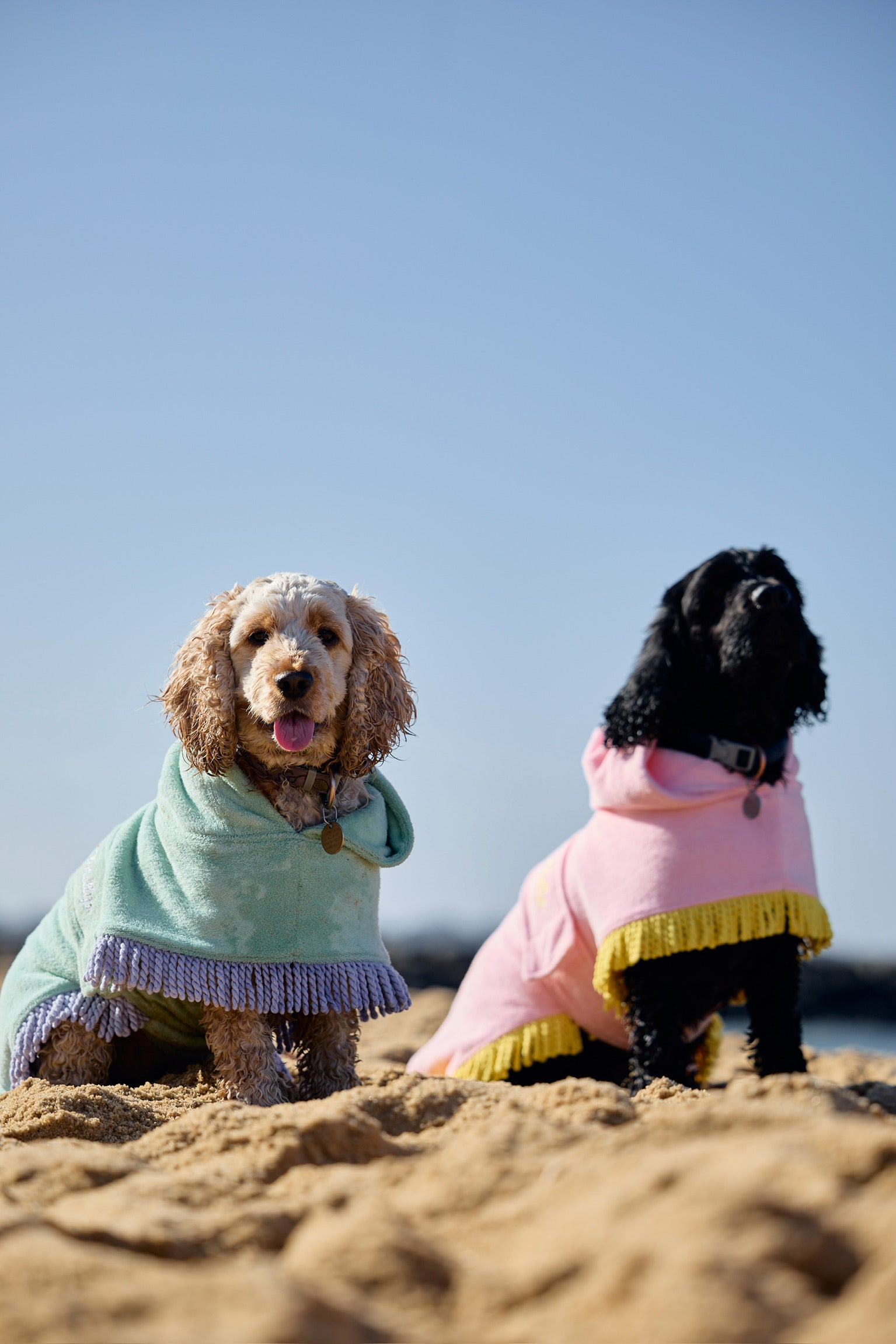 Tassel Towel Snuggle Buddy Dog Robe | Peachy Pink