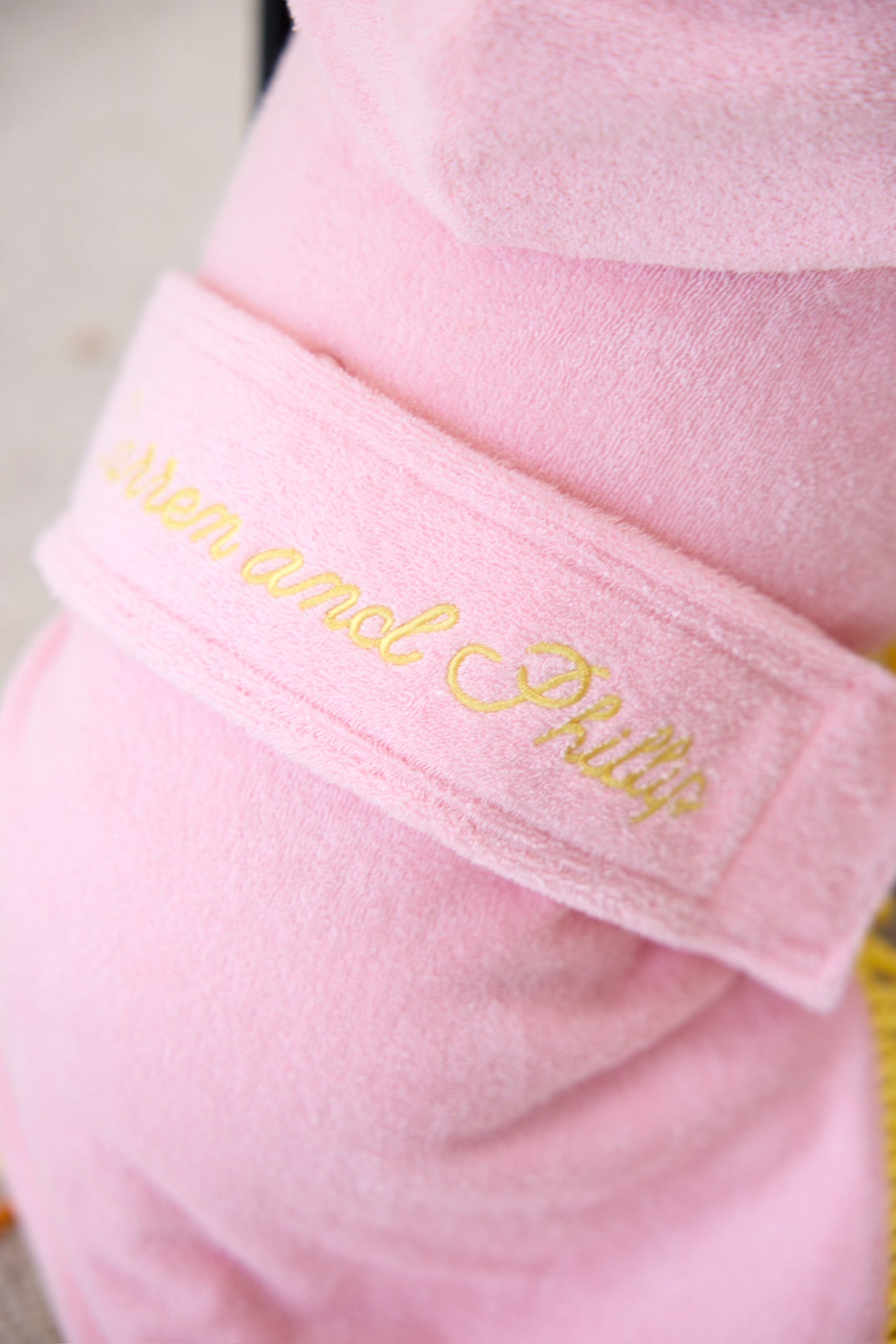 Tassel Towel Snuggle Buddy Dog Robe | Peachy Pink